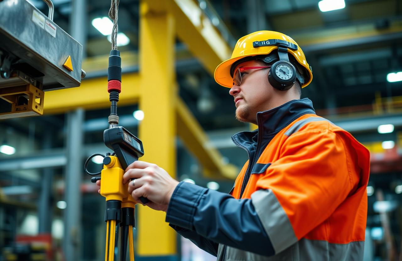 Inspection - Industrial crane equipment component by KRANHAUSS