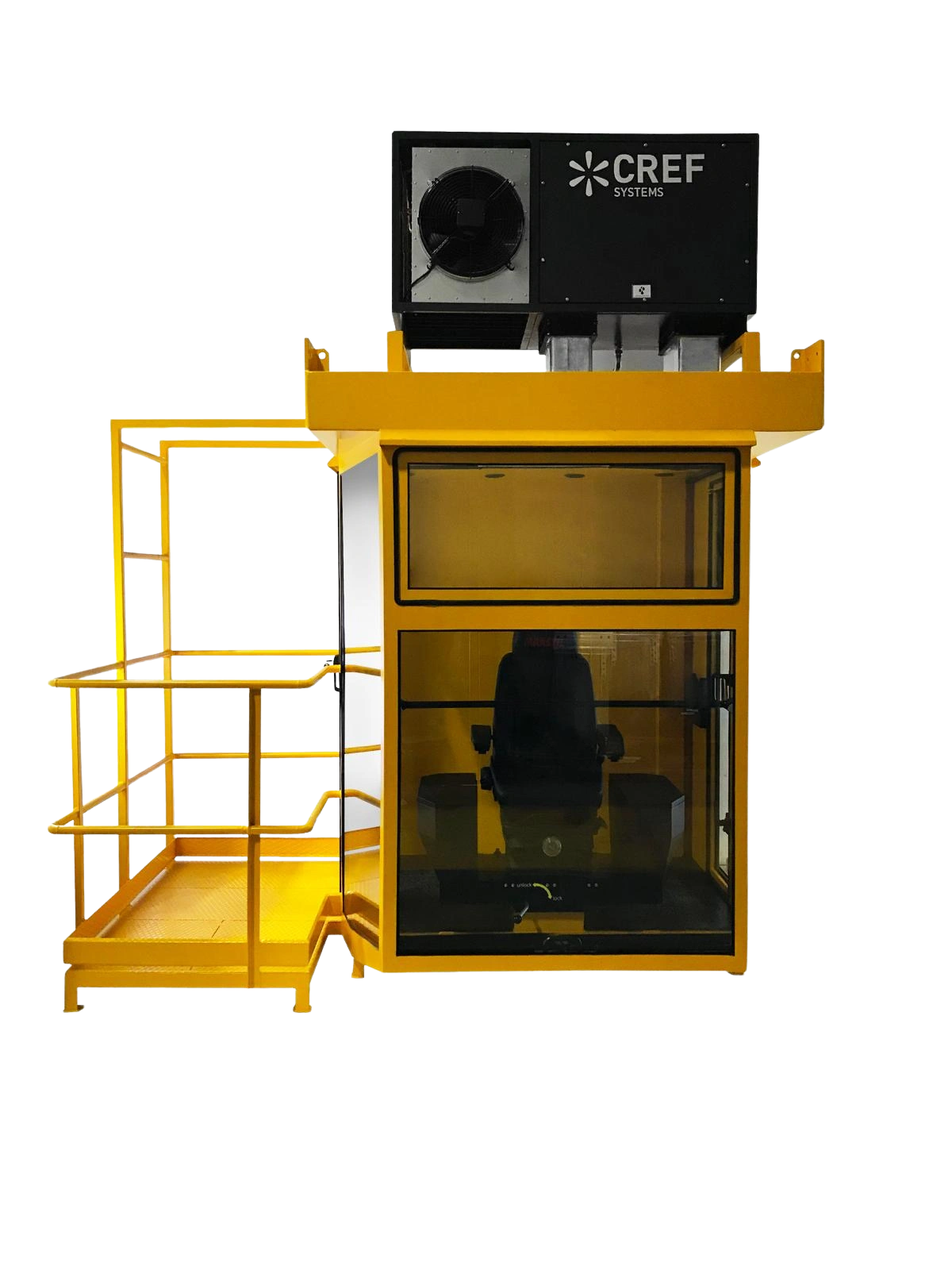 OperCab-17 - Alternative angle view 1 showing crane equipment details and features