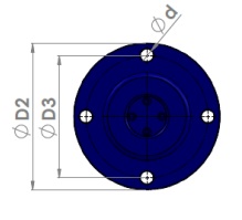 Hydraulic Buffer Flange Mounting Diagram